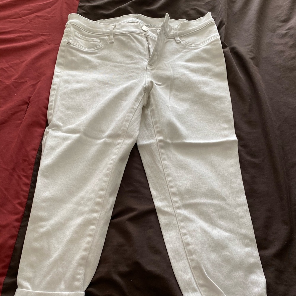 White Soho ankle jeans